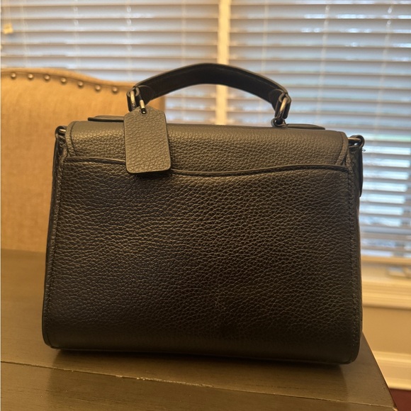 Black leather Coach purse - Picture 3 of 8